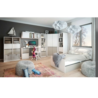 Regál CORIXA 4S, borovice andersen/congo