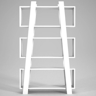 Regál CREAN, bílý