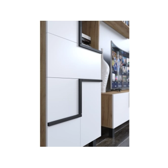 Regál DZENGAL 3D1S, craft zlatý/bílá, 5 let záruka