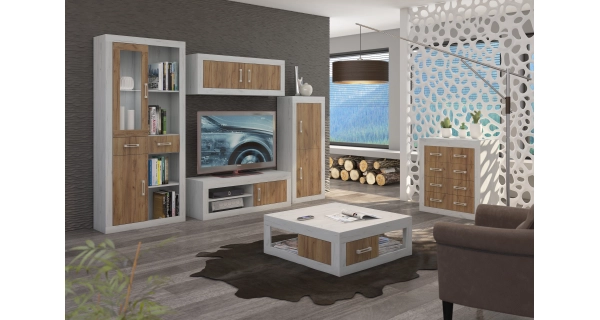 Regál GOUDINI 3, craft bílý/craft zlatý, 5 let záruka