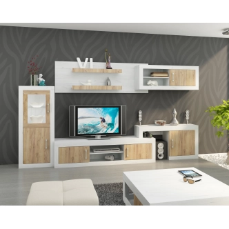 Regál GOUDINI 4, craft bílý/craft zlatý, 5 let záruka