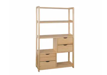 Regál HABICHT, masiv borovice, moření: …