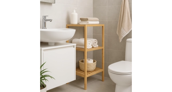 Regál HOLNA 3, bambus