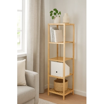 Regál HOLNA 5, bambus