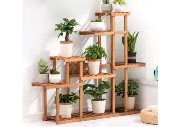 Regál KARPAT na květiny, přírodní