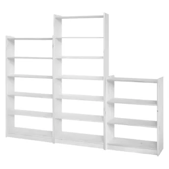 Regál KINNAUR výška 100 cm, bílý lak