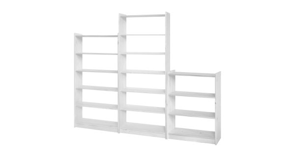 Regál KINNAUR výška 100 cm, bílý lak