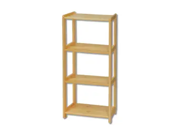 Regál LECOTIS, šíře 80 cm, masiv borovice, moření: …