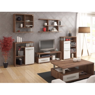 Regál LEHUA 1D, craft tobaco/craft bílý, 5 let záruka