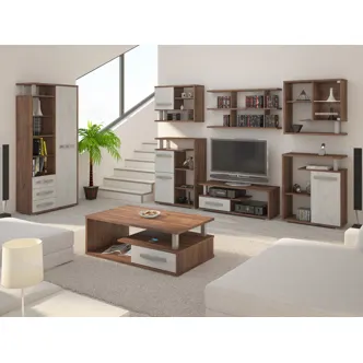 Regál LEHUA 1D, craft tobaco/craft bílý