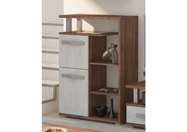 Regál LEHUA 2D, craft tobaco/craft bílý