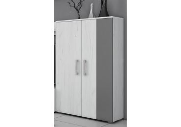 Regál MANGONA, craft bílý/grafit