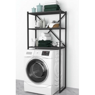 Regál nad pračku EKSPERT, antracit/černá