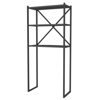 Regál nad pračku EKSPERT, antracit/černá