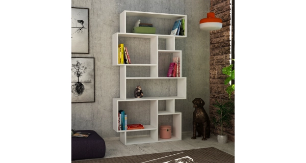 Regál NERILO, bílá