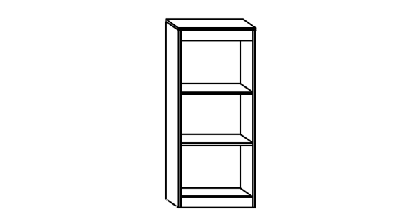 Regál nízký GATTON, dub sonoma, 5 let záruka