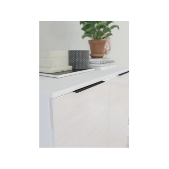 Regál OSMAK 2D, bílá/bílý lesk, 5 let záruka