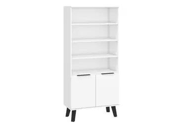 Regál OSMAK 2D, bílá/bílý lesk