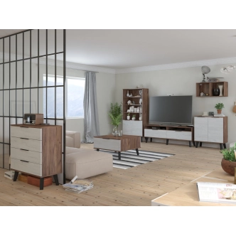 Regál OSMAK 2D, craft tobaco/craft bílý, 5 let záruka