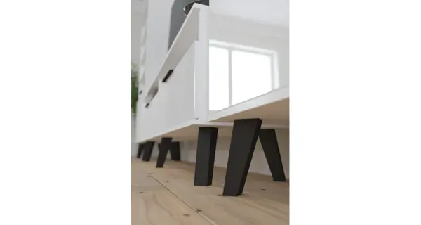 Regál OSMAK 3D, bílá/bílý lesk