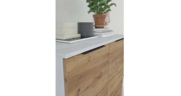 Regál OSMAK 4D, craft bílý/craft zlatý, 5 let záruka