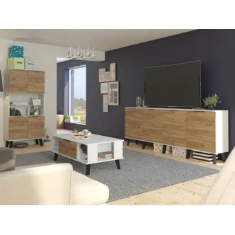 Regál OSMAK 4D, craft bílý/craft zlatý, 5 let záruka