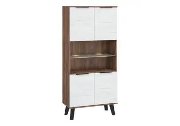 Regál OSMAK 4D, craft tobaco/craft bílý