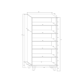 Regál OSMAK, bílý, 5 let záruka