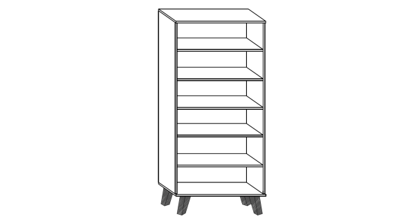 Regál OSMAK, craft bílý, 5 let záruka