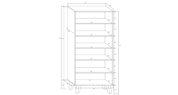 Regál OSMAK, craft bílý, 5 let záruka