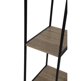 Regál PAZI, přírodní/kov