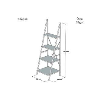 Regál SANTA, vlašský ořech/černá