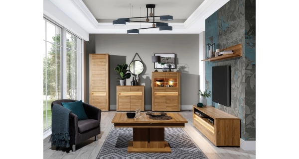 Regál SHERKAN, dub granson