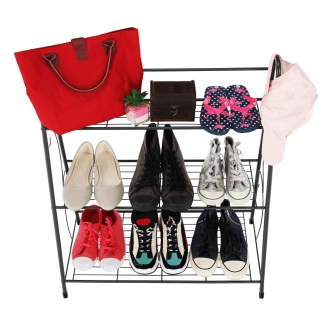 Regál SPINEL 3-policový, tmavě šedá