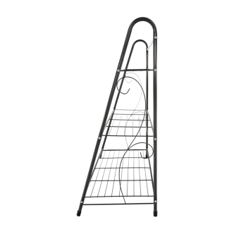 Regál SPINEL 3-policový, tmavě šedá