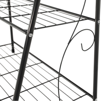 Regál SPINEL 3-policový, tmavě šedá