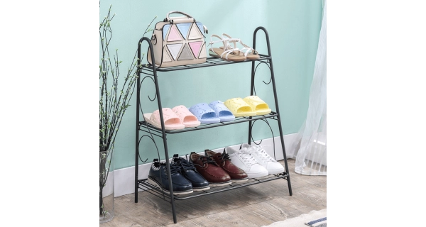 Regál SPINEL 3-policový, tmavě šedá