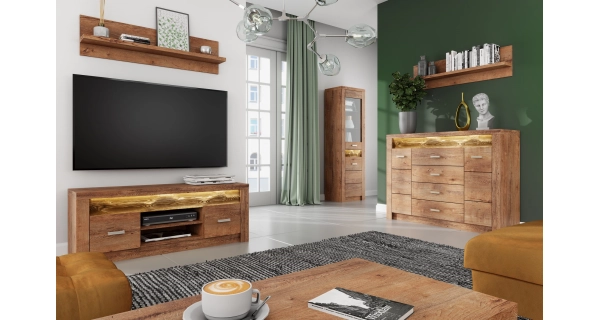 Regál SWED S5, jasan světlý