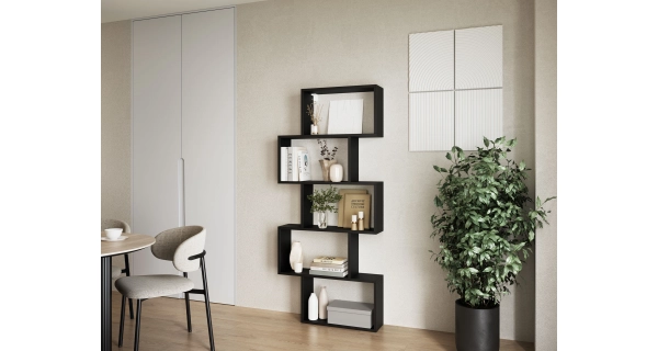 Regál TELTOR 80, černá