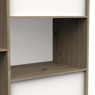 Regál TORZEL, dub royal/bílá