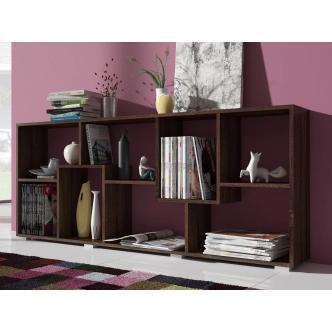 Regál USKON, dub sonoma tmavá, 5 let záruka