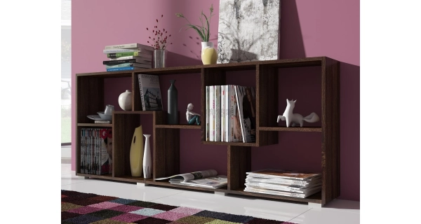 Regál USKON, dub sonoma tmavá, 5 let záruka