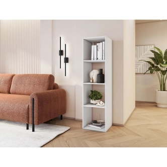 Regál VELLAN, bílá