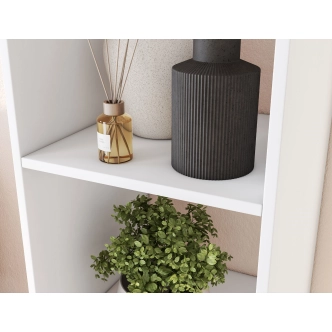 Regál VELLAN, bílá