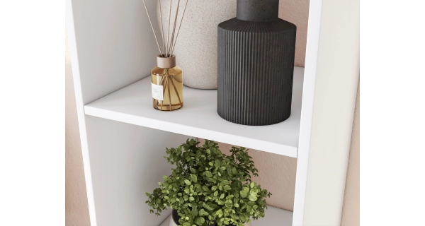 Regál VELLAN, bílá