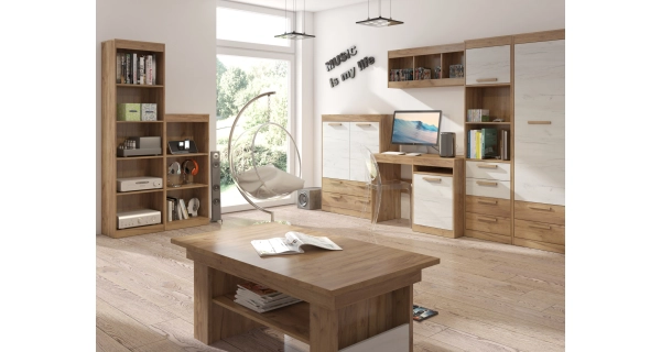 Regál vysoký GATTON, craft zlatý, 5 let záruka