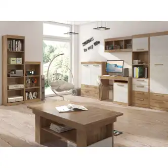 Regál vysoký GATTON, craft zlatý