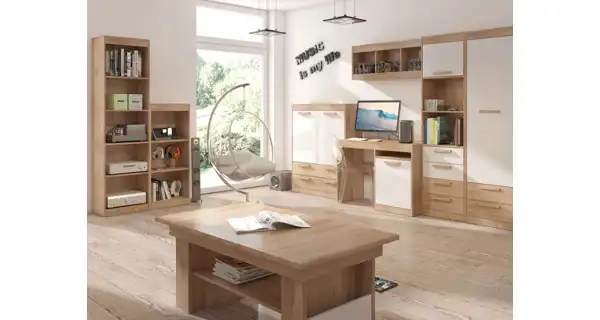 Regál vysoký GATTON, dub sonoma