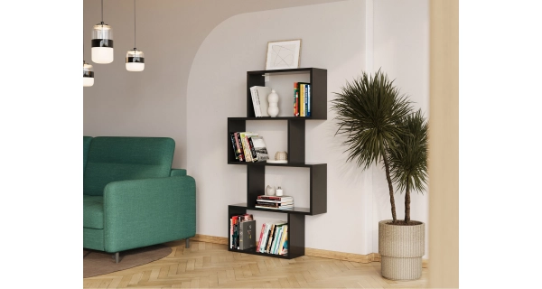 Regál ZALSAR 80, černá