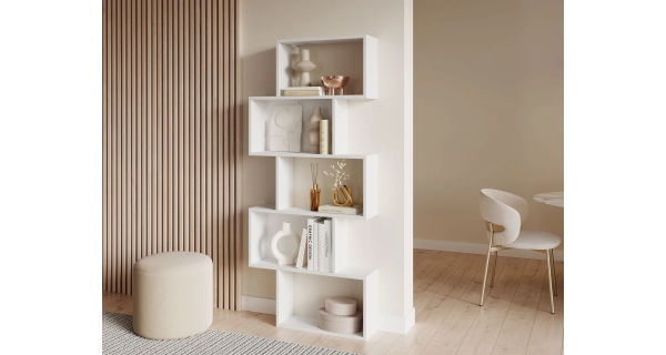 Regál ZALVON 80, bílá